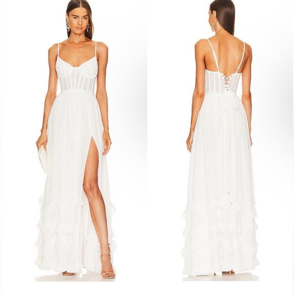 V. Chapman Carnen Corset Ruffled Dress - Picture 8 of 11